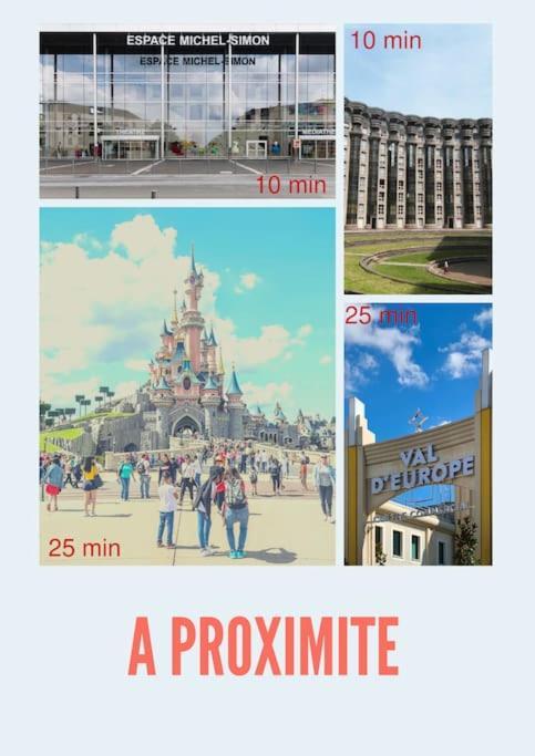 Апартаменты Appart Proche Disneyland Et Paris Нуази-ле-Гран Экстерьер фото